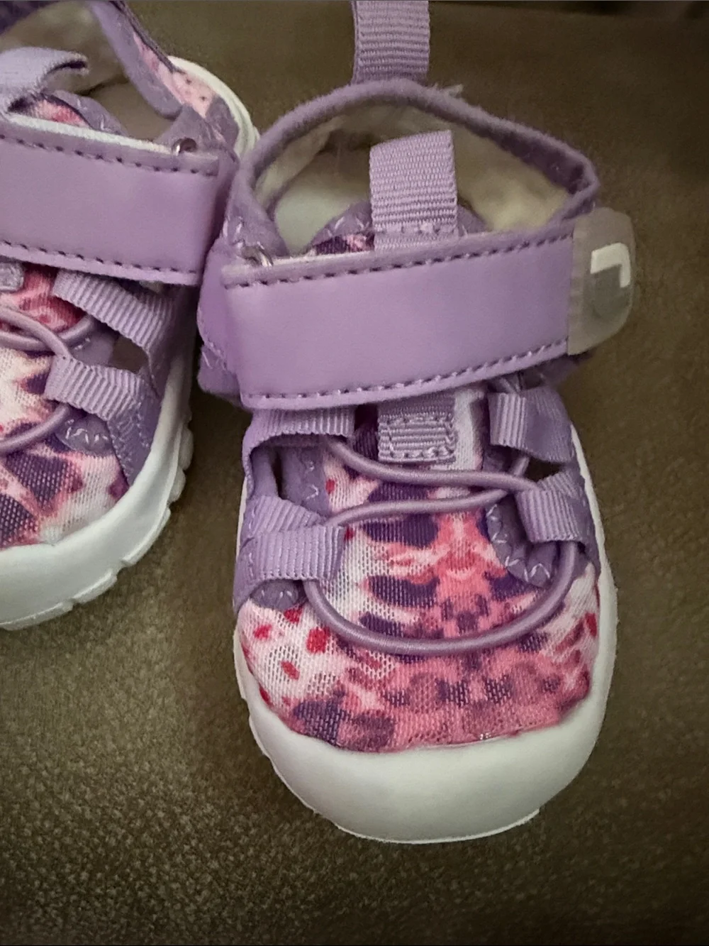 Purple and Pink Tie-Dye Toddler Sandals